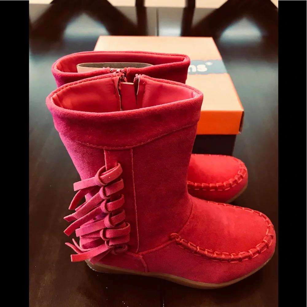Jelly Beans Downfall Fuchsia Toddler Boot - Picture 3 of 8